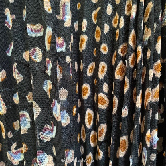 Anthropologie Toulon Pleated Navy Mini Dress Small - Picture 7 of 7